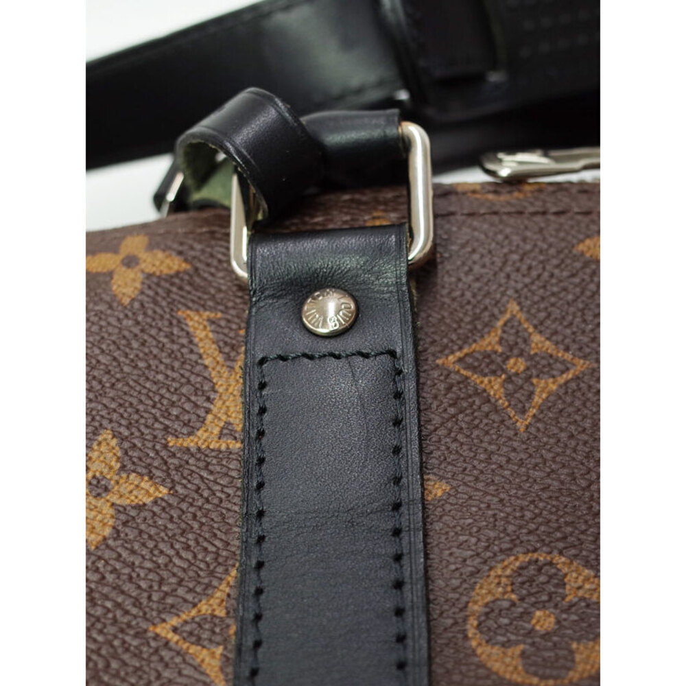 Louis Vuitton Monogram Macassar Keepall Bandouliere Travel Boston Bag - Picture 7 of 9